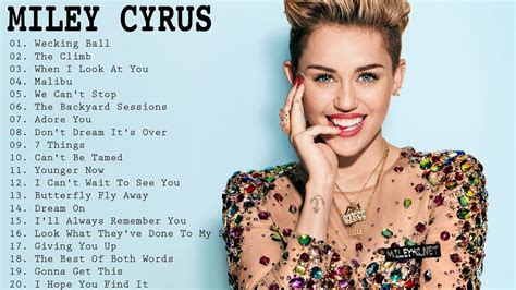 all of miley cyrus songs.